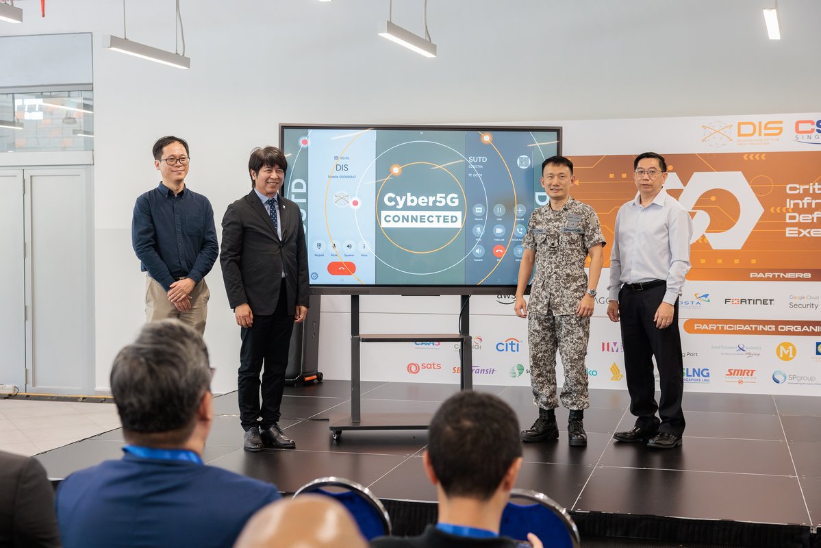 sutdsg's tweet image. 📡 Say hello to the future of cyber defence.

SUTD and the Digital and Intelligence Service (DIS) have officially launched the Cyber5G Testbed, the world’s first realistic telco-grade 5G cyber test environment, as part of CIDeX 2025.

#SUTDLeap #SUTDDesignAI #FCP #Cyber5G