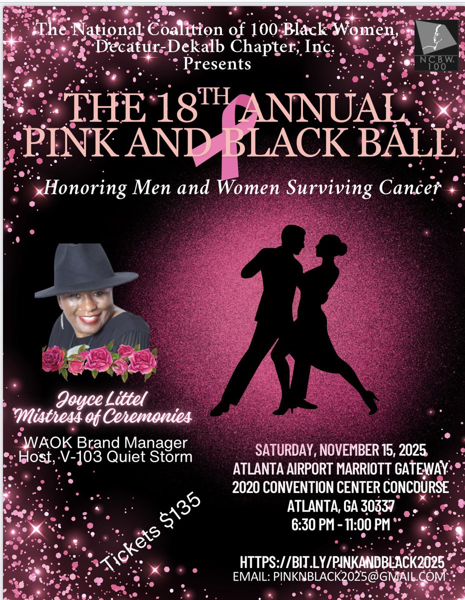 Kenekie's tweet photo. @Jentezen I will be singing at the Annual “Pink &amp; Black Ball” honoring cancer survivors, presented by the National Coalition of 100 Black Women on Saturday, November 15, 2025. I sung at this event many times in the past and have been asked to sing again this year. It is a great cause. https://t.co/YOtER2b7VU