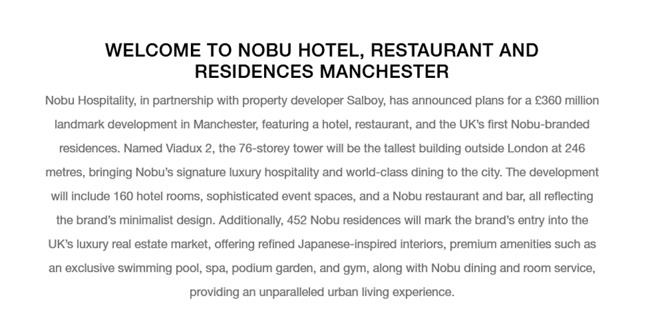 <a href="/justspace7/">Just Space</a> Only for SUPERRICH tourists and investors. ABSOLUTELY NO USE WHATSOEVER but MASSIVE CONSTRUCTION EMISSIONS.  But  IF A CELEBRITY WANTS IT then they MUST GIVE PLANNING PERMISSION OF COURSE! GMA should be ashamed. No Celebrity or Wealth on a Dead Planet. nobuhotels.com/hotel-collecti…