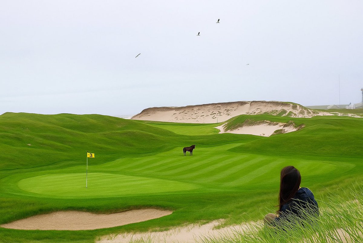 DimHouston's tweet image. While West Mabou Provincial Park won’t get a golf course, we have our sights on greener pastures instead. Sable Island: where wild horses meet wild profits! #nspoli