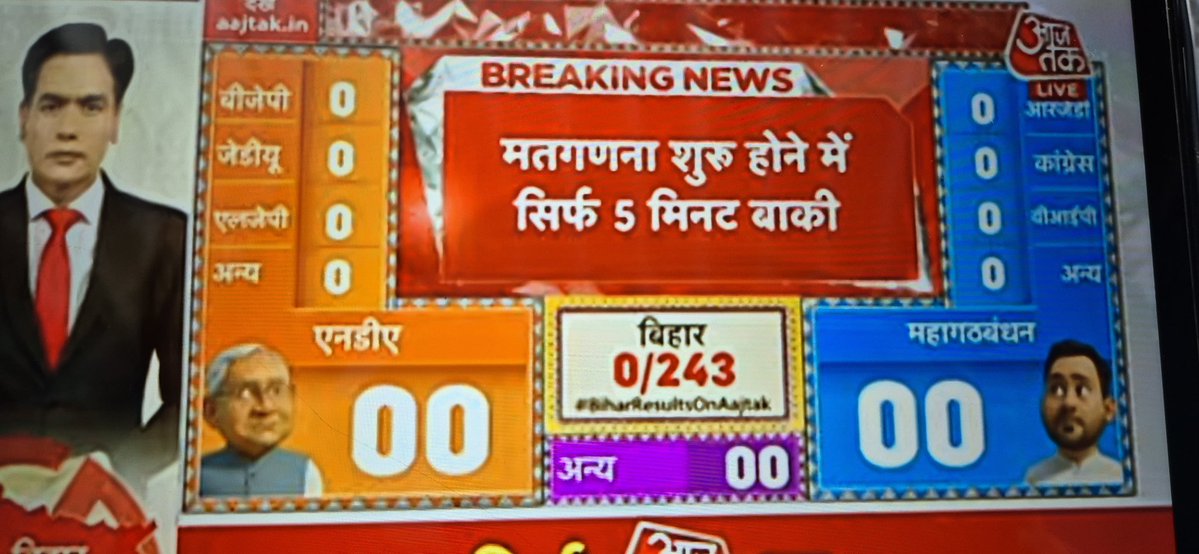 yourgauravsingh's tweet image. 5 मिनट में बिहार का भविष्य तय होना शुरू हो जाएगा। कौन होगा आज बिहार का राजा यह कुछ ही समय में पता चल जाएगा।
 नीतीश कुमार फिर से आएंगे या तेजस्वी यादव बिहार के मुख्यमंत्री बनेंगे यह बहुत जल्द पता चलने वाला है।