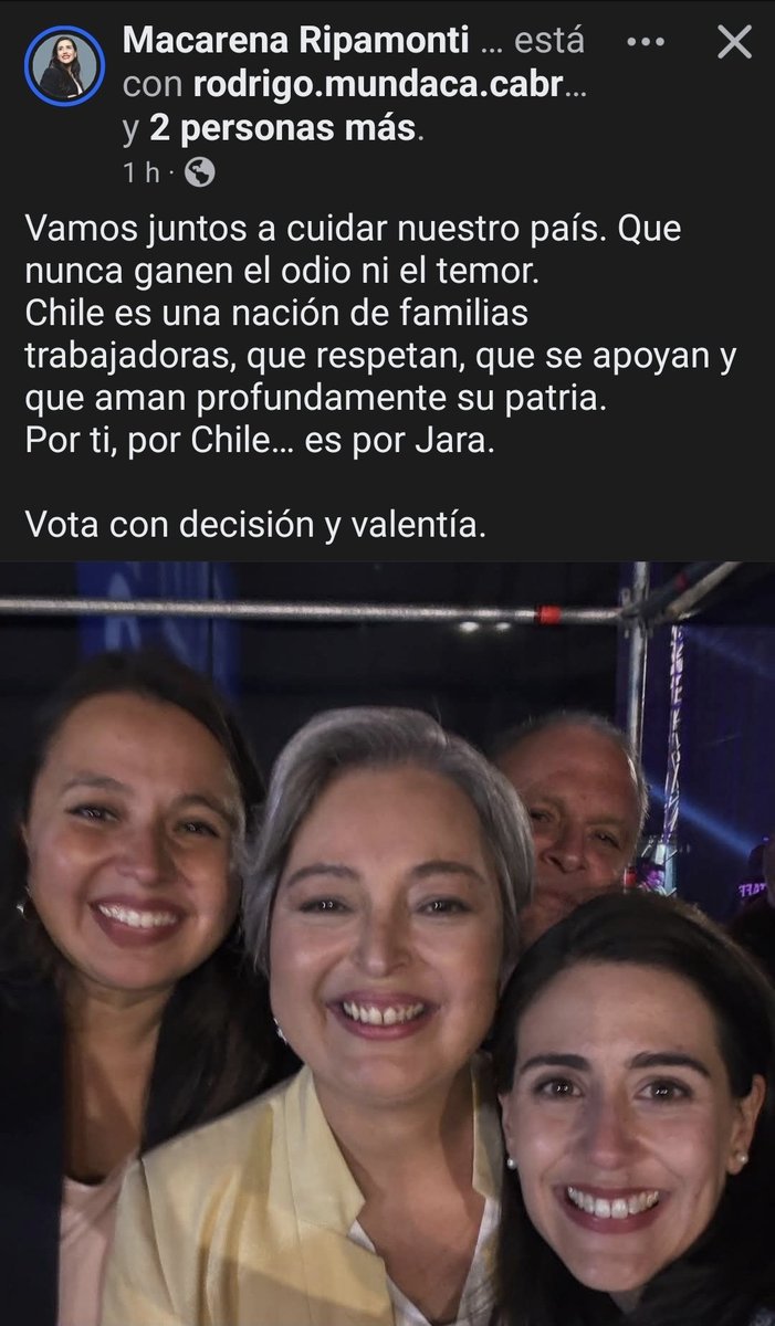 Yaa, si, esta ok sufragar para no perder tu voto,, pero ni en mis mejores tiempos usé tanto "chovinismo" junto en mi léxico diario para convencer corazones.. 

Como que algo huele un poco a "tio Adi"?

#LosSiAFP
#Elecciones2025CL
#VuelaAltoNoMasAFP
#ContradiccionesSinResolver