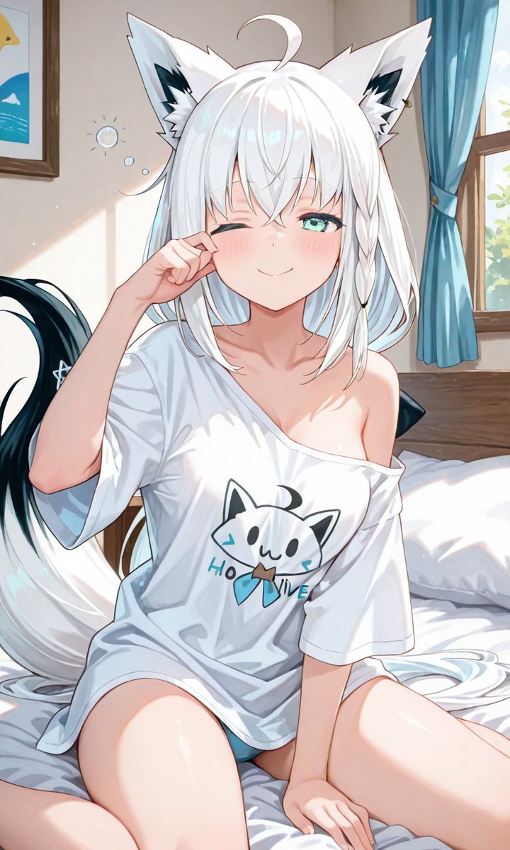 notes777AI's tweet image. 起きたばかりのフブちゃん🥰
hololive│Shirakami Fubuki│SFW
#白上フブキ
#ホロライブ