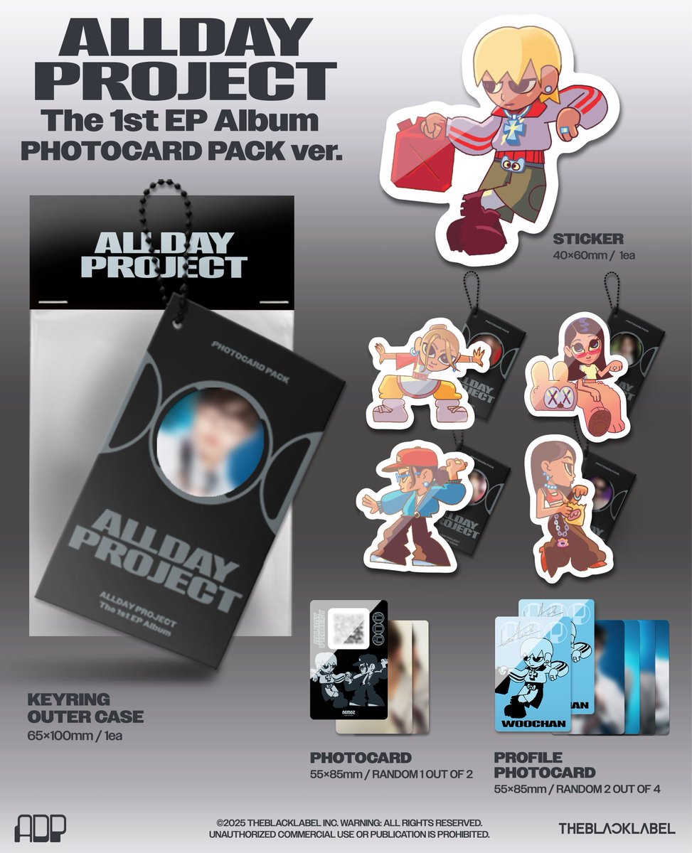 The 1st EP Album 'ALLDAY PROJECT' PRE-ORDER - PHOTOCARD PACK ver