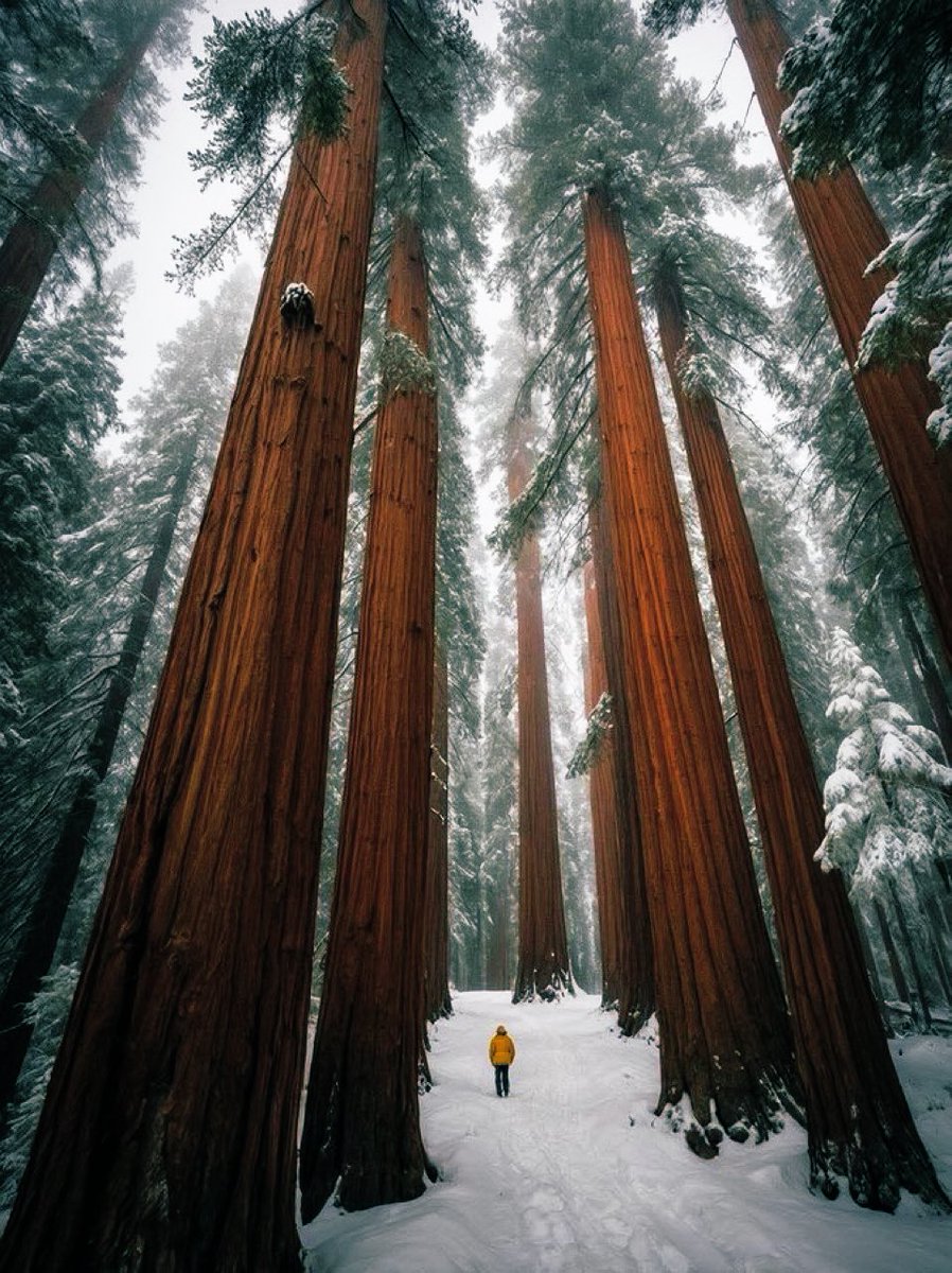 purenature_1's tweet image. Endless winter reach ❄️🌨️ #snow #forest