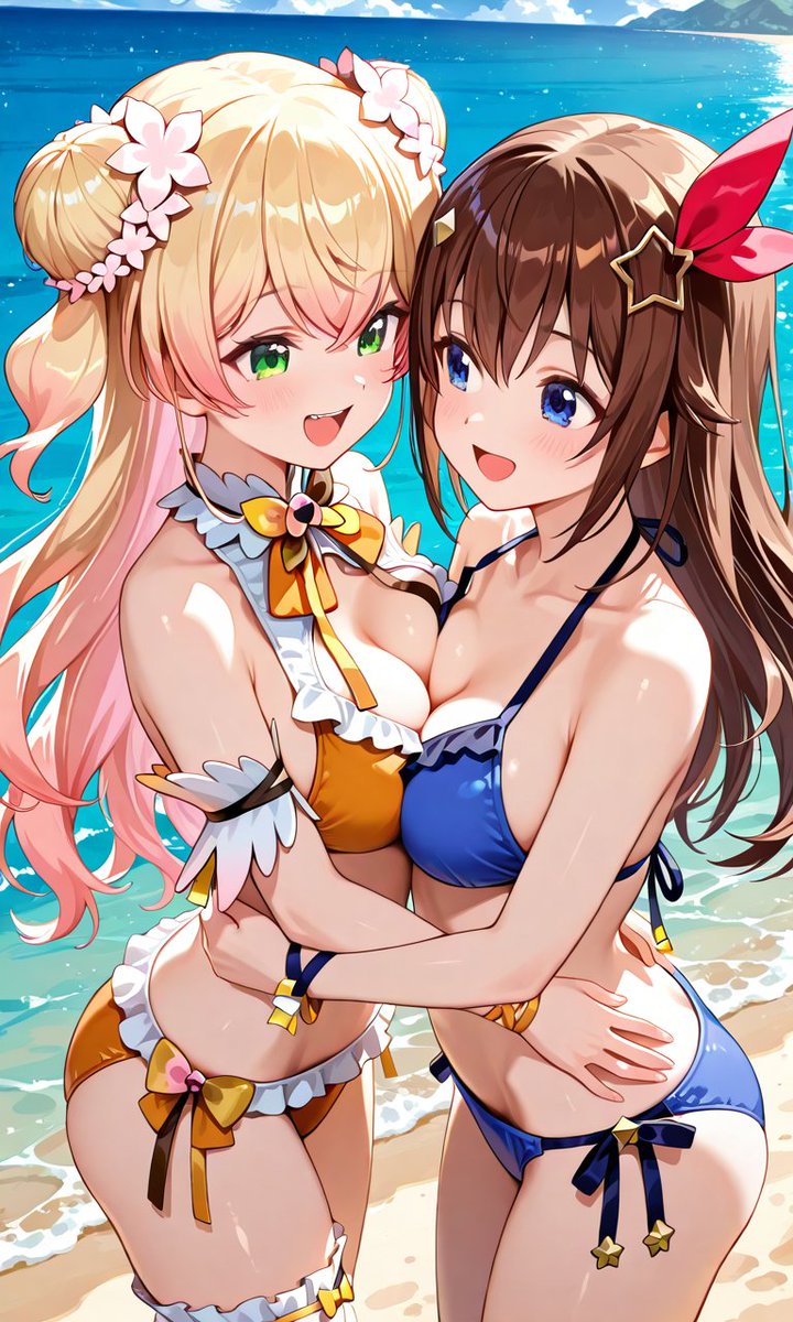 notes777AI's tweet image. お昼ははそらちゃんとねねちです🤩
hololive│Tokino Sora│Momosuzu Nene│SFW
#ときのそら
#桃鈴ねね
#ホロライブ