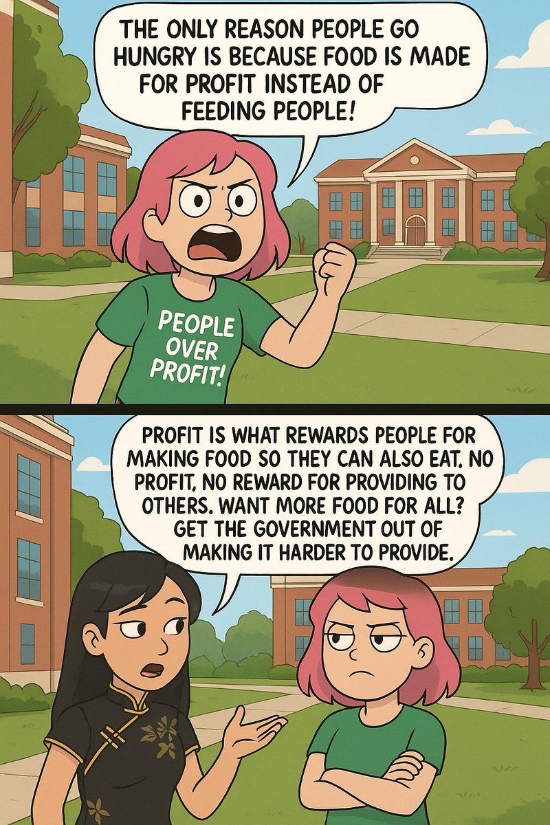 ThePholosopherX's tweet image. Profit feeds people. A lack of profit leads to poverty.