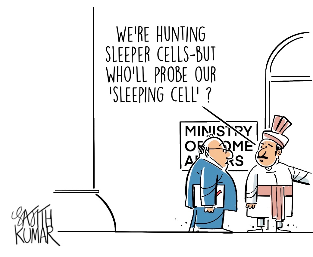 sajithkumar's tweet image. #delhiblast #NationalSecurity cartoon @DeccanHerald