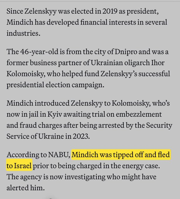 Hal9000_T1's tweet image. Ukraine corruption scandal, Mindich skimmed $100M+ then fled to 🇮🇱 Israel. 

How much more American and NATO aid found it&apos;s way out?

Safe haven for all sorts of criminals?