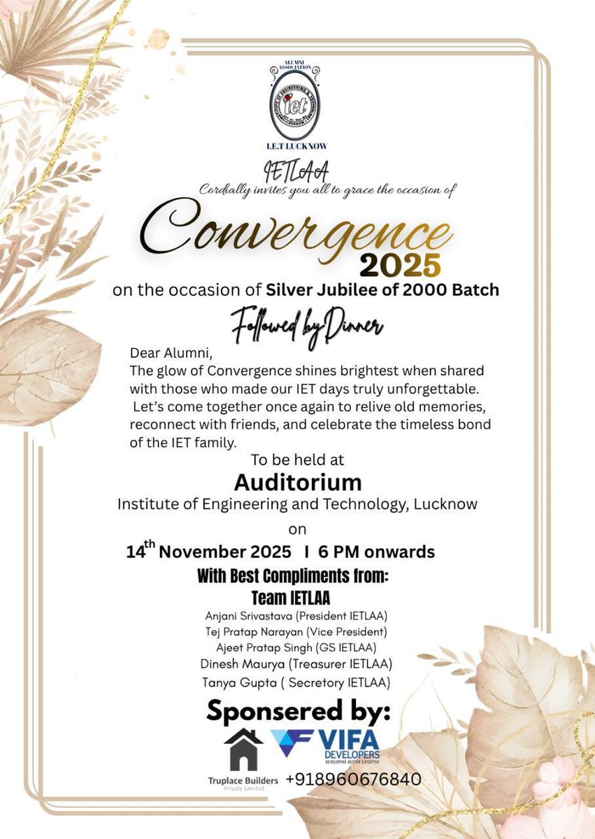 IET Lucknow Alumni Association tweet media