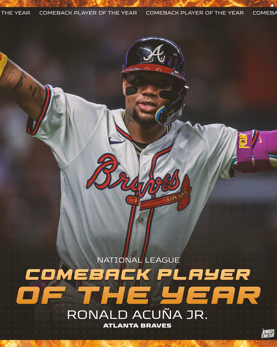 Ronald Acuña Jr. is your National League Comeback Player of the Year!