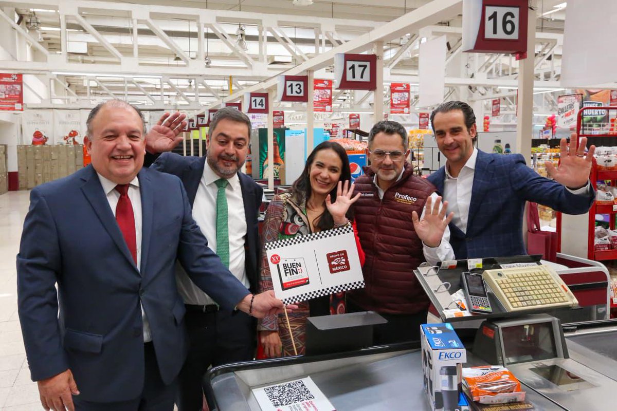 martibatres's tweet image. ¡El Buen Fin llegó a Tiendas Superissste!
Del 13 al 17 de noviembre, disfruta descuentos especiales y meses sin intereses en más de 900 productos de 94 proveedores.

Agradezco a la Secretaría de Economía, representada por el subsecretario @vidallerenas , al titular de la…