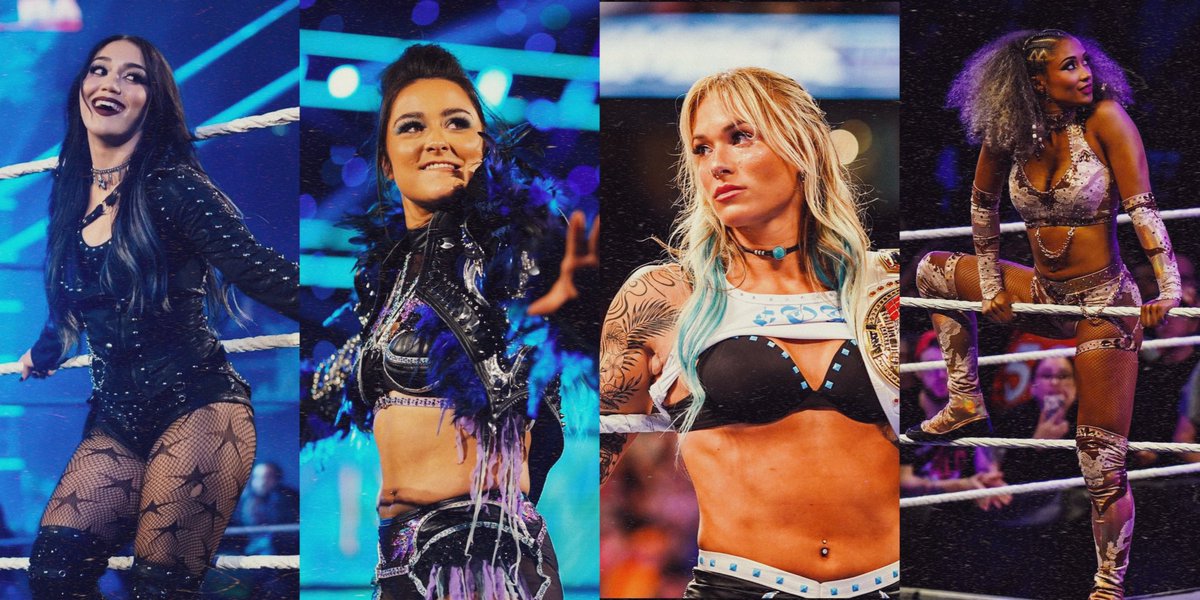whomalikk's tweet photo. Roxanne Perez, Lyra Valkyria, Sol Ruca, and Kelani Jordan are the future of WWE.  Who else would you place in this list? #wwe https://t.co/9LU7lHwirt