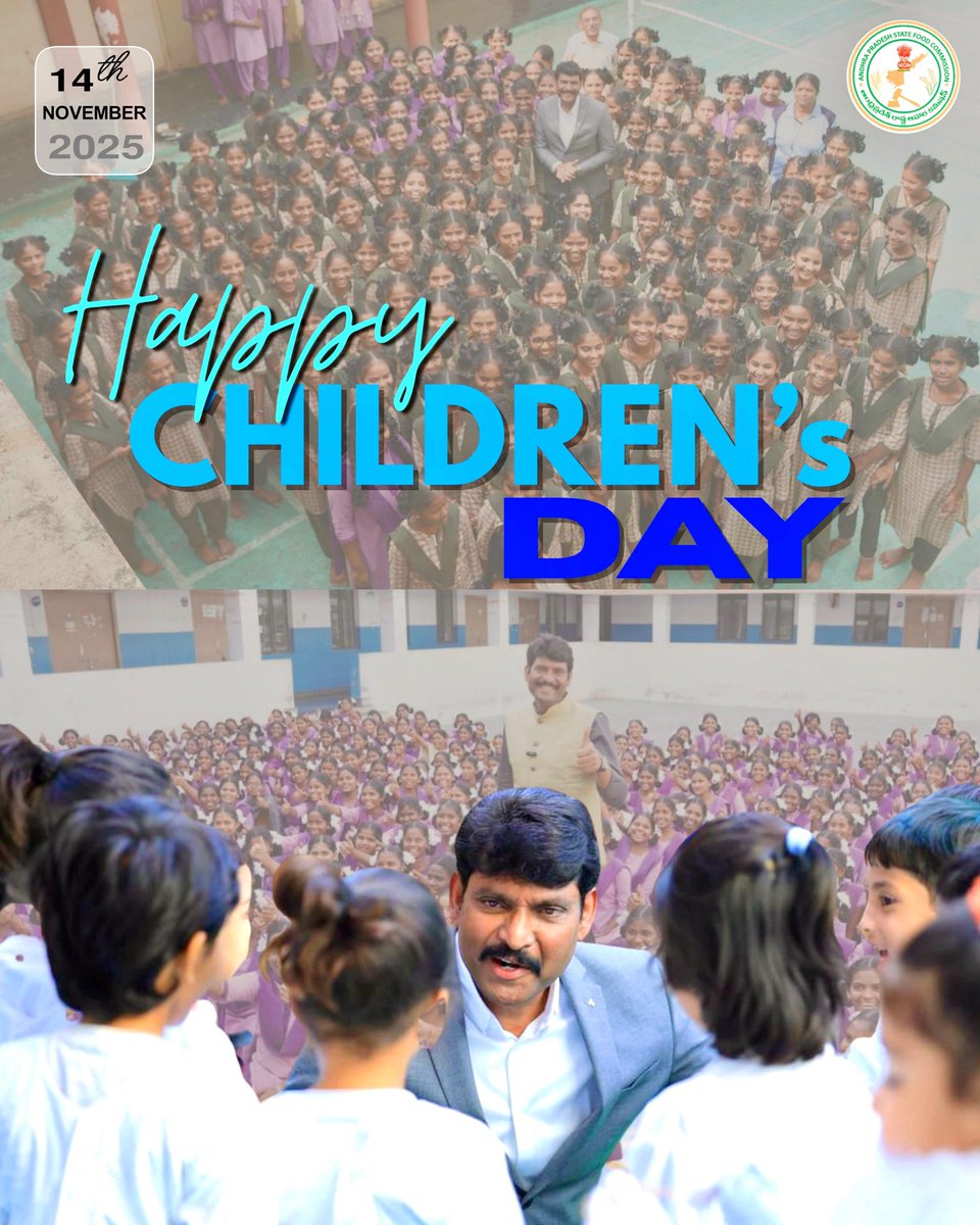 Chitha_Vijay's tweet photo. స్వచ్ఛమైన మనసుకు..రేపటి భవిష్యత్తుకు దిక్సూచి చిన్నారులు.

ఈ చిల్డ్రన్స్ డే సందర్భంగా మీరంతా సంతోషంగా ఉండాలని, మీకు ఉజ్వల భవిష్యత్తు ఉండాలని మనస్పూర్తిగా కోరుకుంటూ
పిల్లలందరికీ బాలల దినోత్సవ శుభాకాంక్షలు

#happychildrensday #childrensday2025 #apstatefoodcommission #chithavijayprathapreddy #foodcommission #anganwadi #childhood