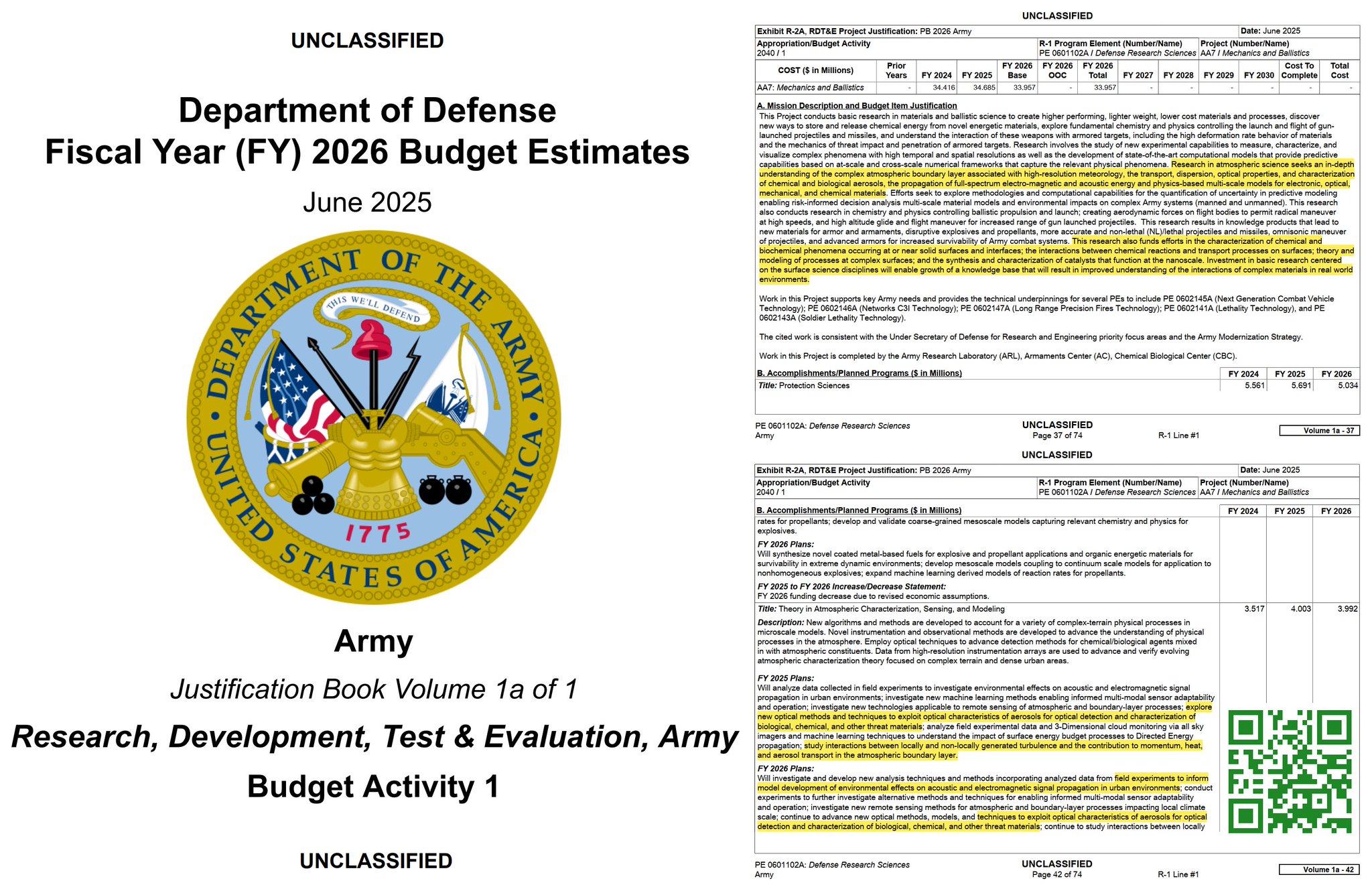 🪖✈️🧪☁️ Department of Defense 
        Fiscal Year 2026 Budget Estimates
         Justification Boo...