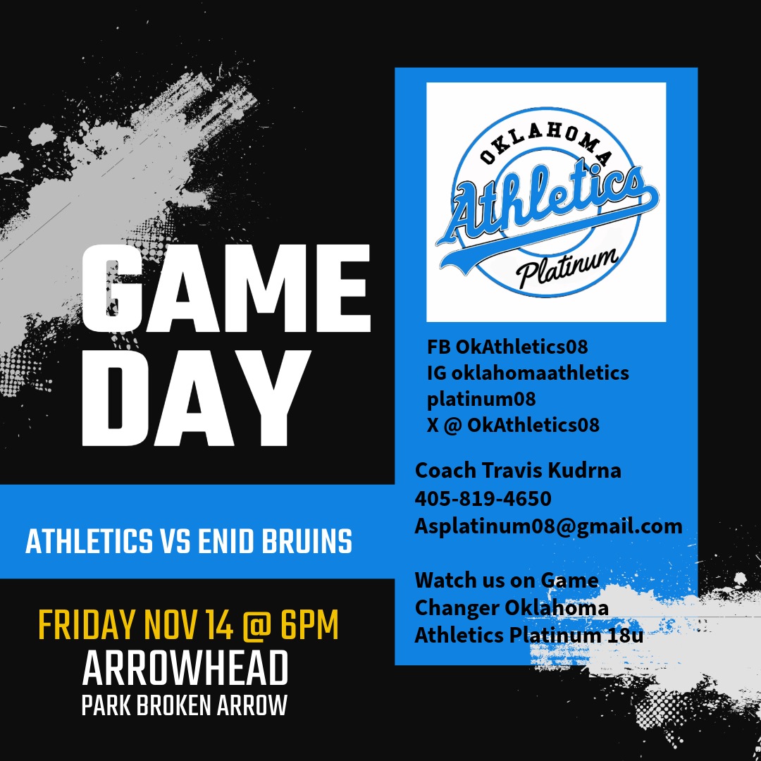 Last Tournament for the Fall.  Quad 1 bracket starts Friday at 6pm in Broken Arrow.  <a href="/CentralFPLeague/">Central Fastpitch League</a>