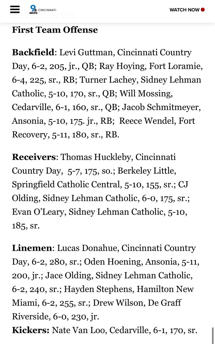 6’2, 212LB, QB, c/o 2027 <a href="/Levi_Guttman/">Levi Guttman</a> named First Team All District 🔥🔥🔥