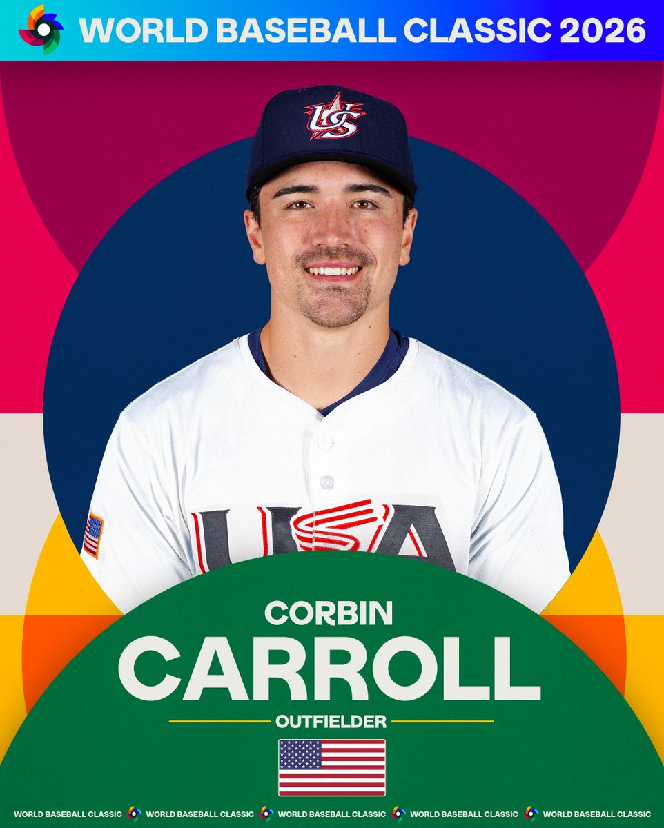 89_letsplay's tweet image. Corbin Carroll is ready to rep the red, white and blue 🇺🇸

The @Dbacks outfielder will be playing for Team USA in the World Baseball Classic! 

#大谷翔平 ＃MLB ＃NPB ＃BASEBALL ＃野球 #野球しようぜ
