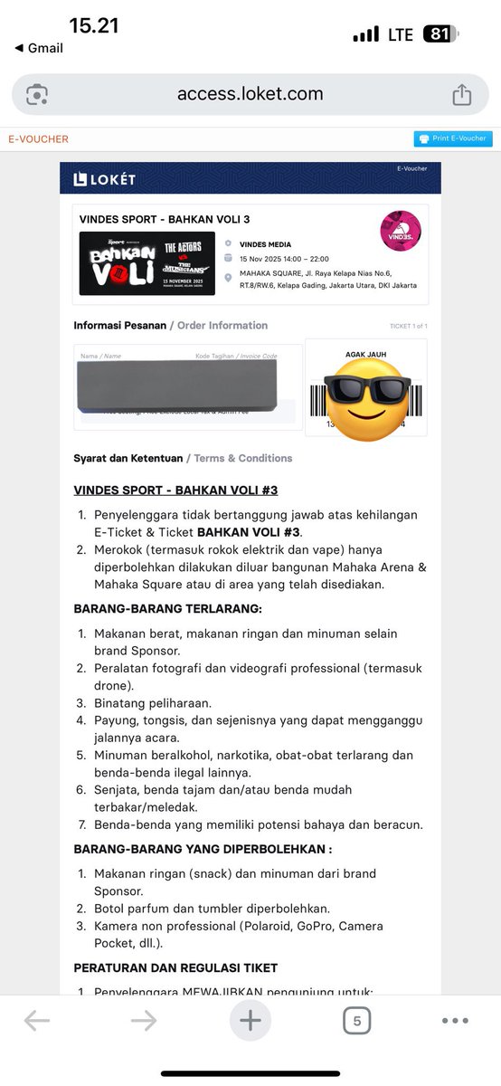 jinsuncha's tweet photo. wts want to sell bahkan voli 3

agak jauh
2 tix per tiket 250k aja

#zonauang jual https://t.co/dLwp1cK65W