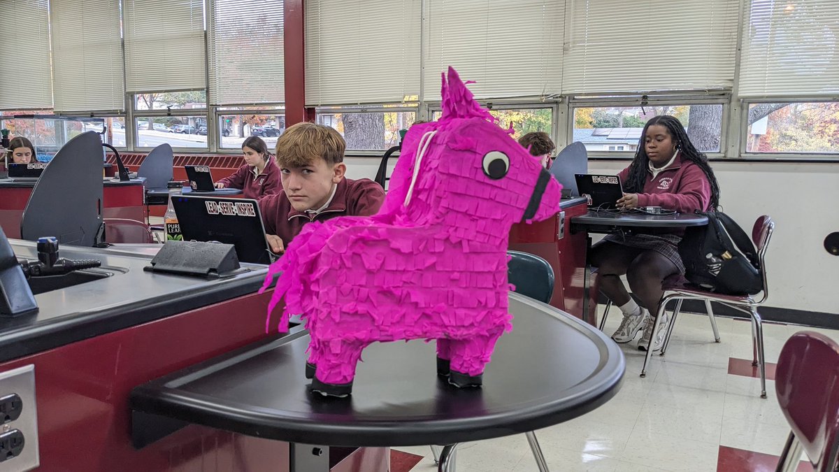 TechSavvySci's tweet image. Look who&apos;s watching the class take their quiz today! #waygroundPinata