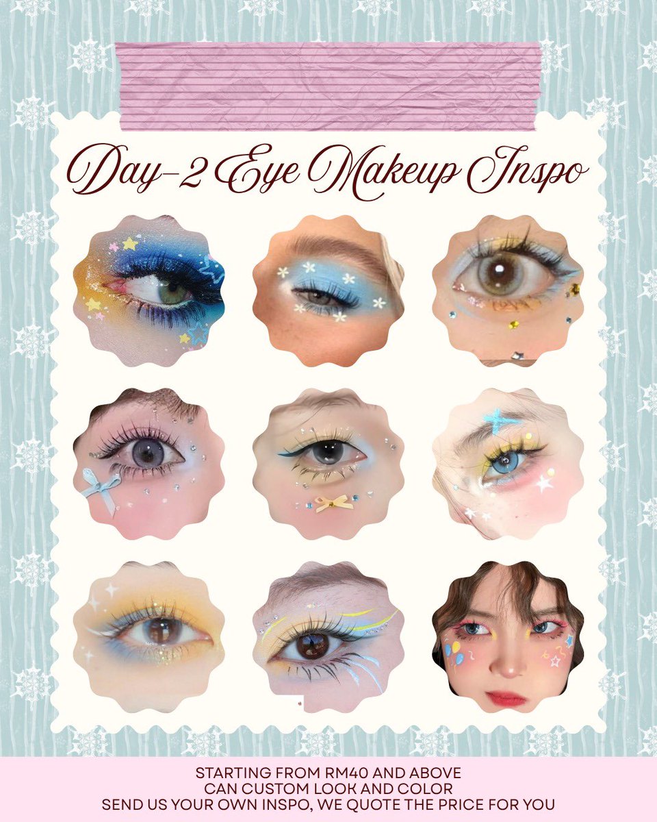 itzmeaisha_'s tweet image. MAKEUP SERVICES : TDS4 IN KL

Price starting from RM40 and above
TDS4 pricelist are slightly different from our normal catalog

Our services:
🍓Eye Makeup
🍓Full Face Makeup

DM US ON IG TO BOOK YOUR SLOT
( readysetglow_my )

#TSD4inMY #TDS4inKL #NCTDREAMINKL #NCTDREAMSHOWINMY