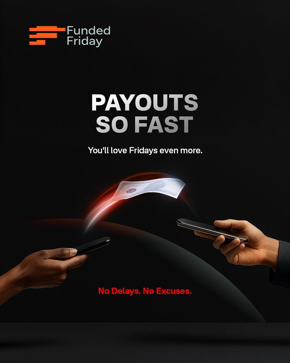 Fundedfriday's tweet image. 0% payout delay,
because Friday is our favorite day to pay traders. 💼💸

Consistency deserves reward.
And at Funded Friday, payouts are always on time.

👉 fundedfriday.com

#FundedFriday #FridayPayouts #GetFunded