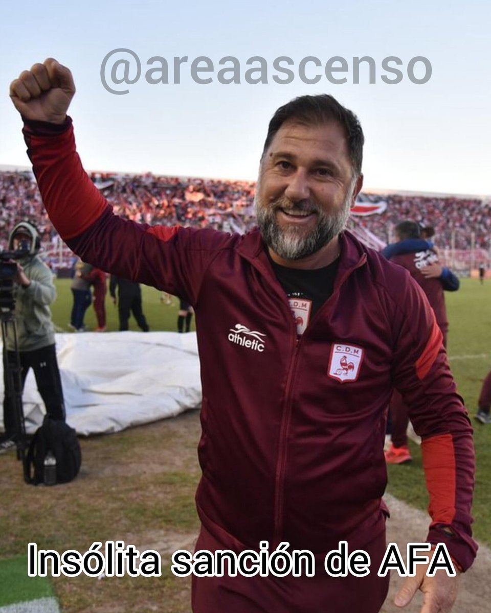 LucasIvanCanelo's tweet photo. Escándalo en la definición de la Primera Nacional 

La AFA sancionó a Walter Otta, DT del Club Deportivo Morón, por declaraciones que nunca existieron, en la previa del duelo contra Deportivo Madryn. https://t.co/TBZctv9upl