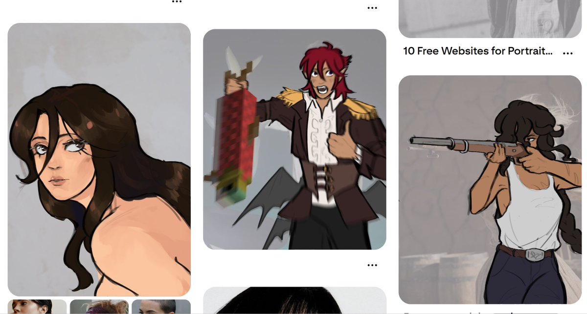 pinterest redraw trend with my awful yuri throuple. based on my own pinterest search for poses.