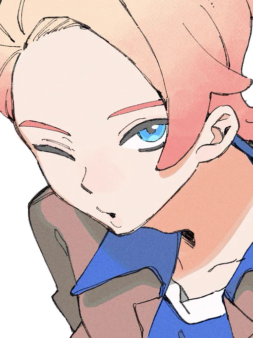#ポケモンレジェンズZA プレイしてるよ〜のガイとカラスバ絵