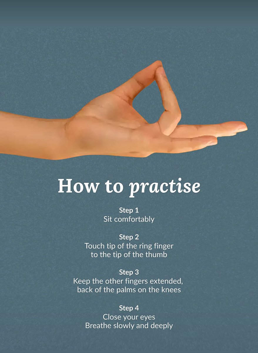 DrHerbo's tweet photo. Prithvi Mudra  The Gesture of Earth &amp; Stability
Ground your body and mind with this simple yet powerful mudra.
Practice daily for better balance, calmness, and inner strength.
🌿 Powered by DrHerbo

#PrithviMudra #MudraTherapy #AyurvedaLifestyle #DrHerbo #HolisticHealing https://t.co/RjpHa2UMOB