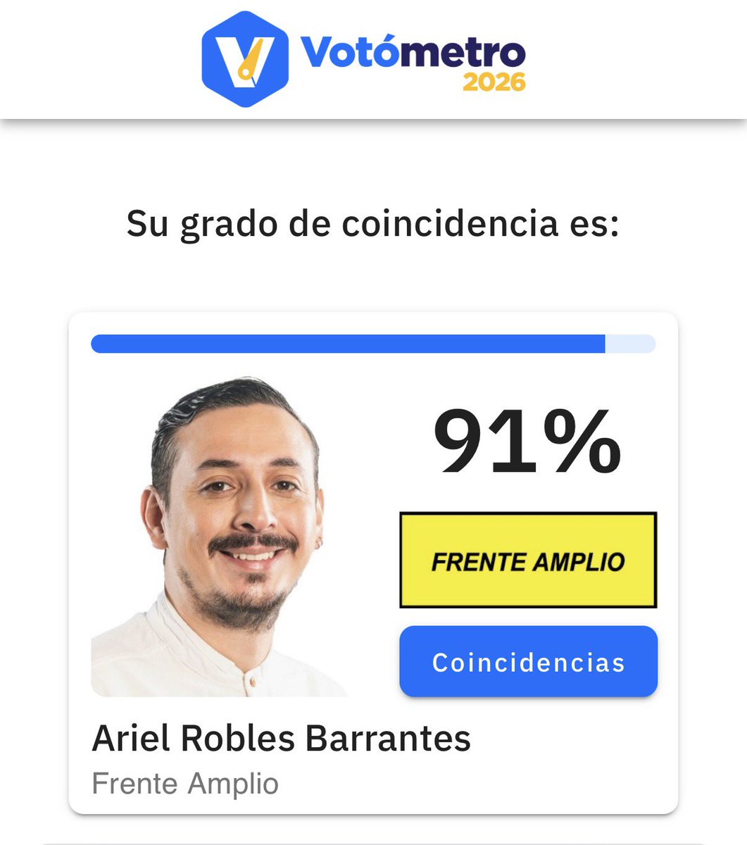 Siempre la he tenido muy clara <a href="/RoblesBarrantes/">Ariel Robles Barrantes 🇵🇸 🏳️</a> te amo 💛🖤

votometro.votemoscr.com