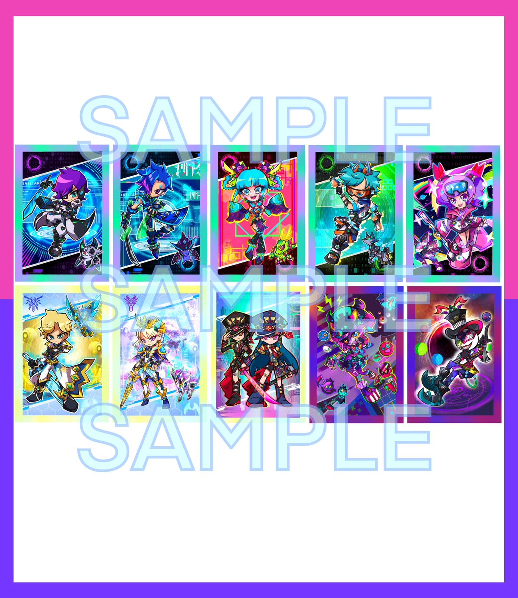 SACRED CRUSADERS グッズ紹介③ ポストカード 各200円 全10種 これまで