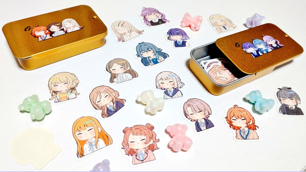 cottonplum__'s tweet photo. ︎︎⟡ New goods ⟡

プンスコシールセット
⟡.· ⎯⎯⎯⎯⎯⎯⎯⎯⎯⎯⎯⎯ ⟡.·

補習組とSyngUp!の絵柄のメンタム缶付き と
メンタム缶なしのものがあります！

 #GSF02  2組30【sleeping fairy】 https://t.co/IP60XFMUSF