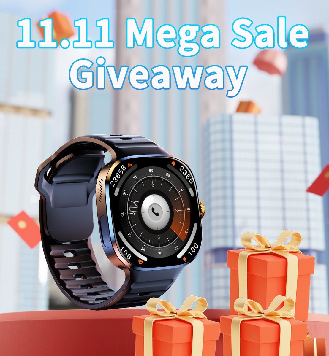 Hey friends! The #Rogbid1111 Mega Sale is still on, and the giveaway continues! Don’t forget to join—follow, comment, and share. 🎁 Your Christmas gift awaits!Learn More: bit.ly/rogbidofficial #Rogbid #smartwatch #smartphone #sports #fitness #health #design #fashion #Giveaway