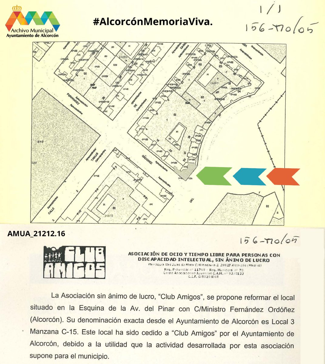 Nuestro Club favorito de #Alcorcón, la <a href="/asoclubamigos/">Club Amigos</a> celebra hoy su 40 aniversario. Desde el <a href="/ArchAlcorcon/">Archivo de Alcorcón</a>, nos queremos sumar a ese gran evento, recordando la solicitud de licencia para su local en el año 2005. A por otros 40 o más. #AlcorcónMemoriaViva.