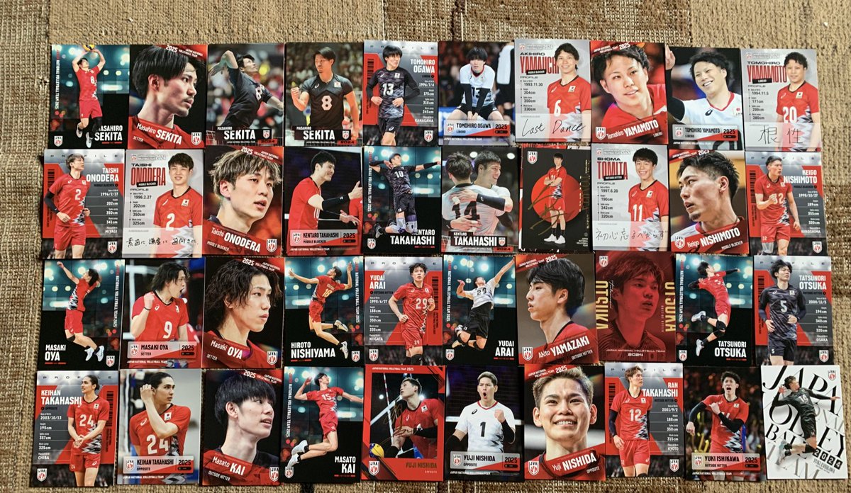 ⌗ wts » want to sell volleyball ryujin nippon rjn trading card tc 2024/2025

💰in pict (IDR)

✅ inc packing ┆❌ exc admin shopee
✅ keep event 🍊, split pay
‼️ mention after dm