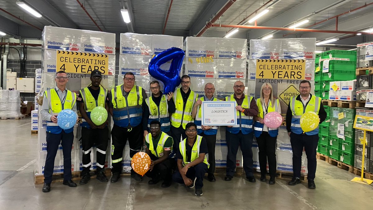 🎉Congratulations to the Manchester Logistics Team - 4 years accident free. 🎉

Gary and his team have developed a strong safety culture which sets a fantastic example for the entire organisation. Well done to all involved!

#WorkplaceSafety #AccidentFree #HealthandSafety