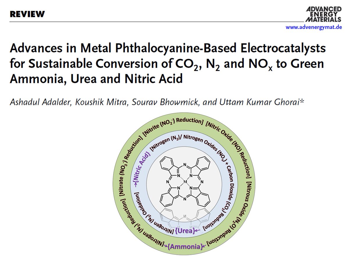 rkmvidyamandira's tweet image. We are proud to share that Dr. Ashadul Adalder (Research Scholar) and Dr. Uttam Kumar Ghorai (Professor) of RKMV, along with co-authors, have published a high-impact review in Advanced Energy Materials (Wiley, IF = 26).
📄 Article: advanced.onlinelibrary.wiley.com/doi/10.1002/ae…

#RKMV #ANRF #CEFIPRA