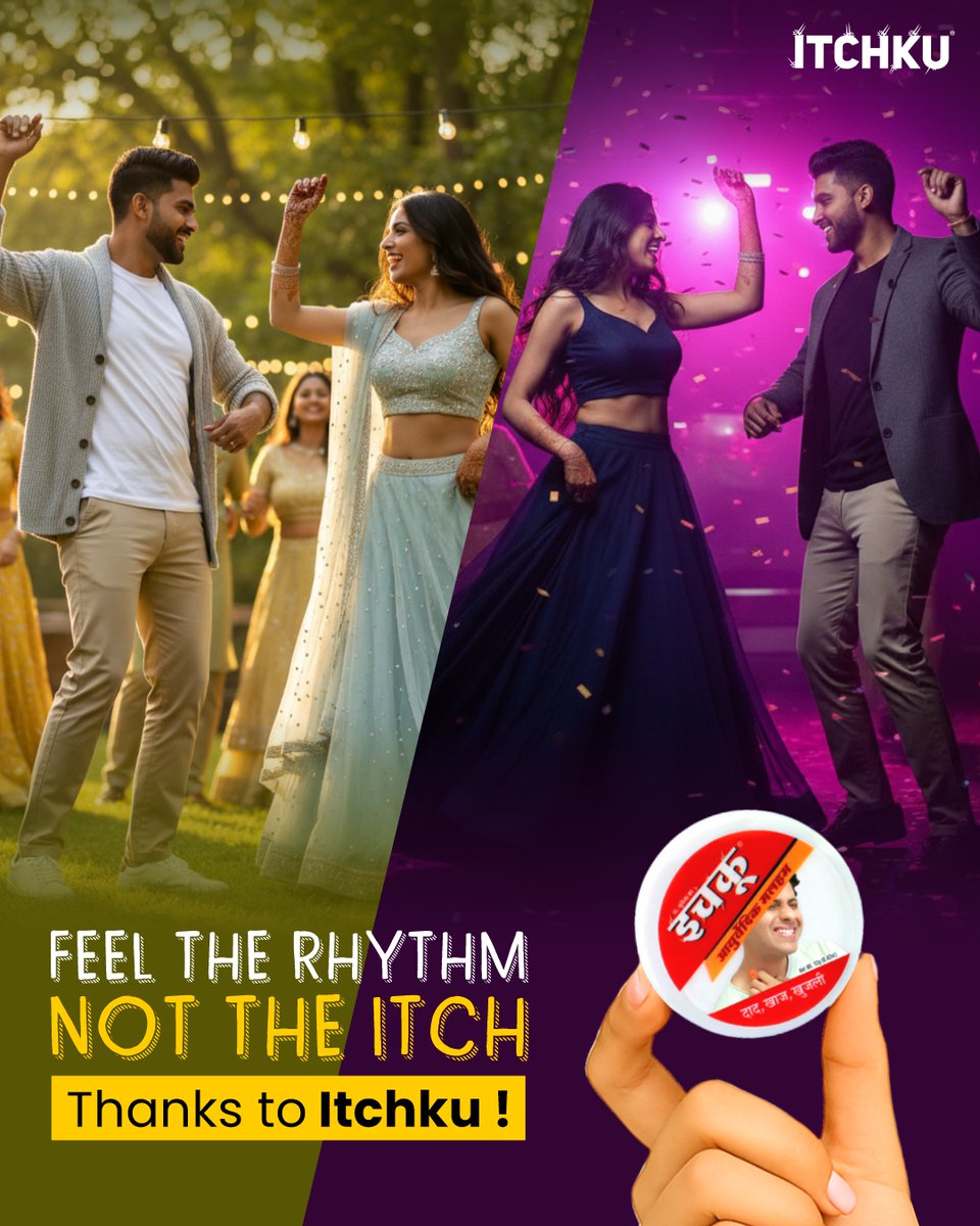 itchku2's tweet photo. Make the dance floor your new comfort zone!💃🕺

Stay confident, stay protected with Itchku by your side! 🛡️🛡️

#Itchku #SkinCare #DryEczema #Ringworm #AyurvedicMalham #Eczema #Malham #ItchkuMalham #FungalInfection #FungalInfection #NoMoreFungalInfection https://t.co/NGb7zM2JGW