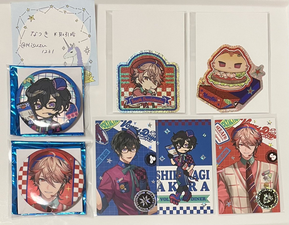 にじさんじ セラフ　VOLTA Days × Diner ホログラム缶バッジ VOLTA Days × Diner】 ランダム 缶バッジ セラフ - メルカリ