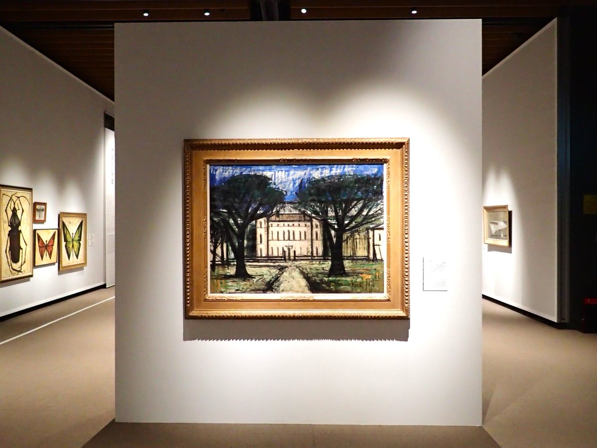 作品紹介】 ベルナール・ビュフェ《ラルク城》1958年 静岡新聞社所蔵