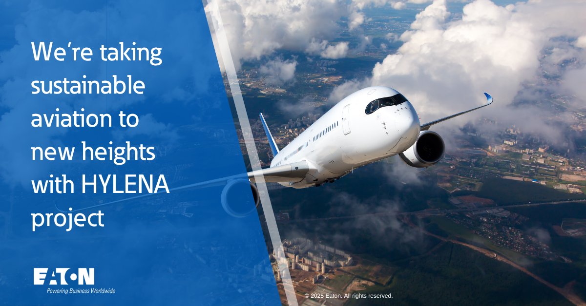 We’re excited to join Airbus in the EU-funded HYLENA research and development project—accelerating sustainable #aviation with hydrogen-electric propulsion and next-gen power distribution! eaton.works/3JVI1e1
#WhatMatters
