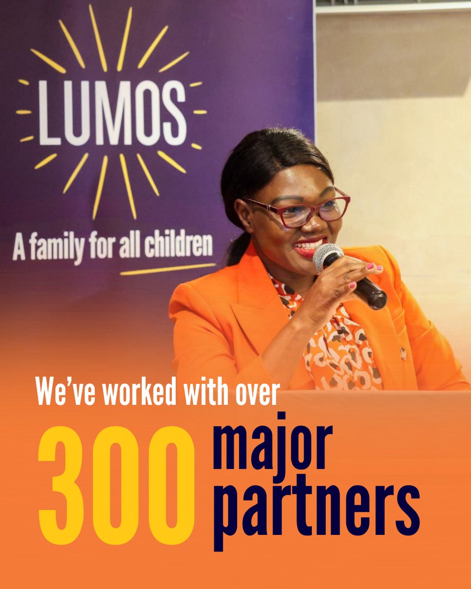 lumos's tweet image. Over the past 20 years, we’ve worked with more than 300 major partners worldwide to help over 280,000 children and young people grow up in safe, loving family environments instead of institutions. 

From local organisations to national governments, everything we’ve achieved has…