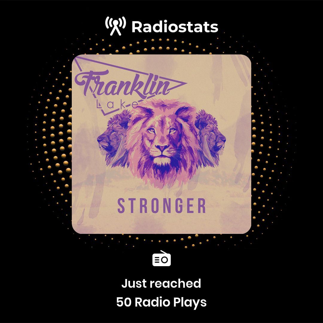 Franklin Lake – Stronger
💪 Brand new celebrations: Stronger just reached another set of radio plays. Franklin Lake = always level up. 🎶
#DeeVuRecords #Stronger #RadioPlays #Franklinlake