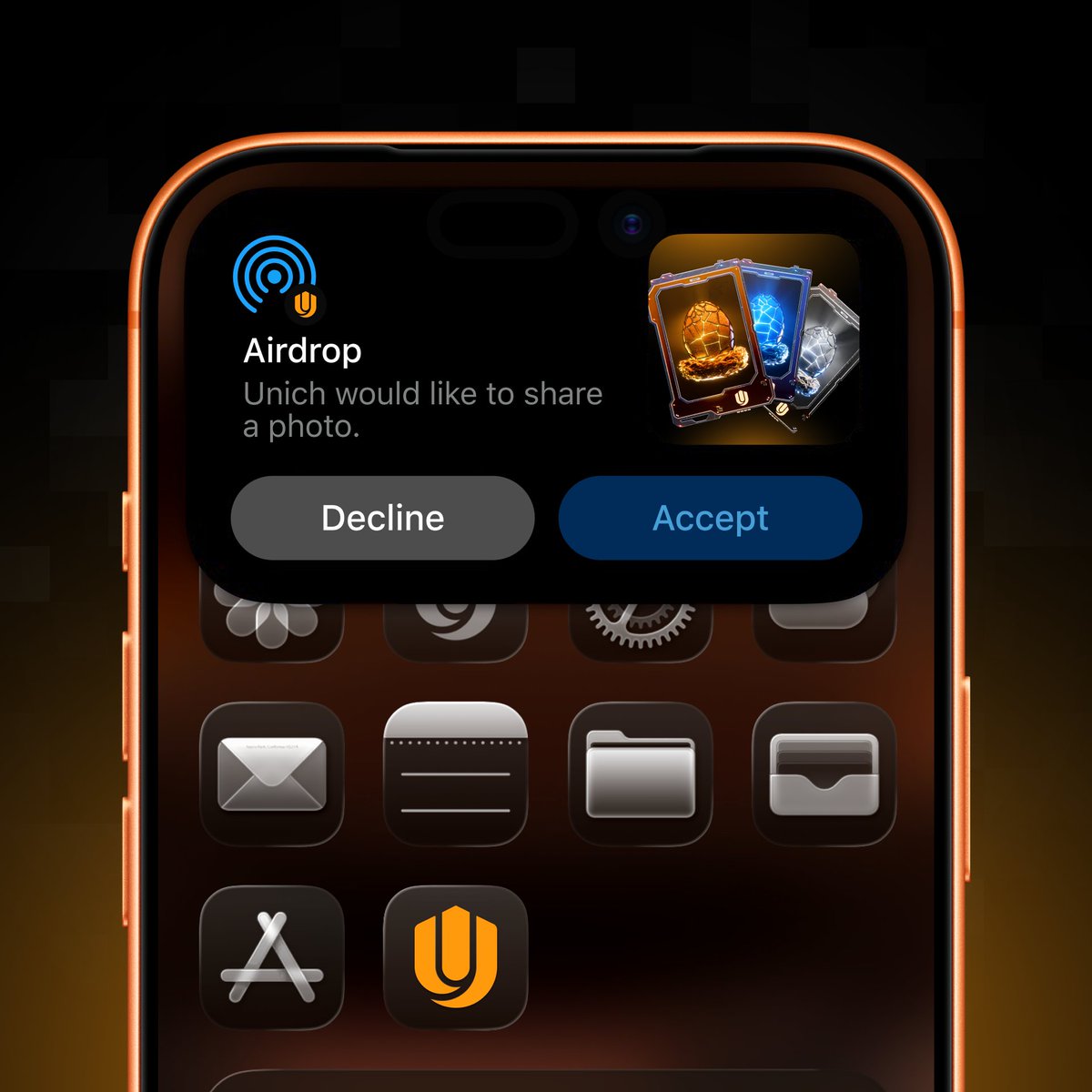 Unich just popped a little surprise on your screen.

Hit 'Accept' and see what fortune card you pulled 👀