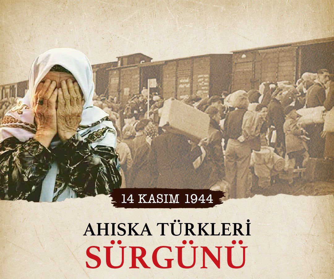 ByUgurAcar's tweet image. Ahıska Türklerinin yurtlarından sürgün edilmelerinin yıl dönümünde, sürgünde hayatını kaybedenleri rahmetle anıyorum. 

Ahıska Türklerinin acısını yürekten paylaşıyor, 
Aziz hatıralarını saygıyla anıyorum. 🇹🇷

#AhıskaTürkleri
#14Kasım1944

@abdullahozdemir @mehmetsahinbsk
