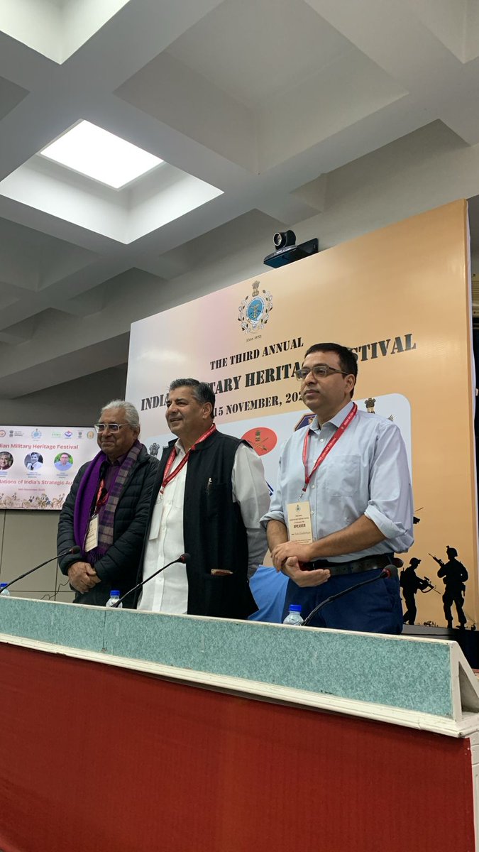 USIofIndia's tweet image. Session underway at #IMHF2025 on The Foundations of India’s Strategic Autonomy.Speakers explore nonalignment vs strategic autonomy, their evolution, India’s pragmatic choices, and Nehru’s core contributions.Panel: Prof Aditya Mukherjee, Kallol Bhattacherjee,Mod: Amb TCA Raghavan.