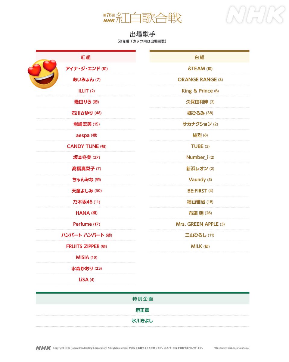 aina_BiSH's tweet image. やったー！
紅白歌合戦に初出場させていただくことになりました。
アイナチームと、日々応援してくださるあなたのおかげです。
ありがとうございます。
ソロで立つの夢やから嬉しい🥲

ハッピー紅白革命起こそう♡
よろしくお願いします。頑張る