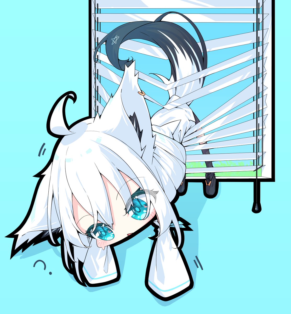 ikamoworkshop's tweet photo. あれ…動けない～(｡ŏ_ŏ) 

#絵フブキ https://t.co/4hUltx71DA