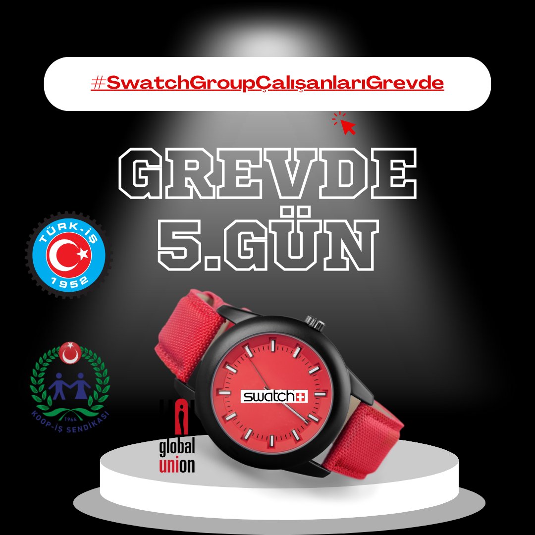 “Ne yorgunluk çöker, ne umut eksilir!

Bu direnişi KARARLILIKLA, CESARETLE, BİRLİKTE zafere taşıyacağız! ✊🔥

⏩ #SwatchGroupÇalışanlarıGrevde ⏪

<a href="/alemdareyup/">Eyüp Alemdar</a> 
<a href="/metinguney10/">Metin Güney</a> 
<a href="/KOOPISSENDIKASI/">Koop-İş Sendikası</a> 
<a href="/uniglobalunion/">UNI Global Union</a> 
<a href="/turkiskonf/">TÜRK-İŞ</a> 
<a href="/Swatch/">Swatch</a> 
<a href="/swatchturkiye/">Swatch Türkiye</a> 
<a href="/Longines/">Longines Watch Co.</a> <a href="/rado/">Rado</a> <a href="/hamiltonwatch/">Hamilton Watch</a>